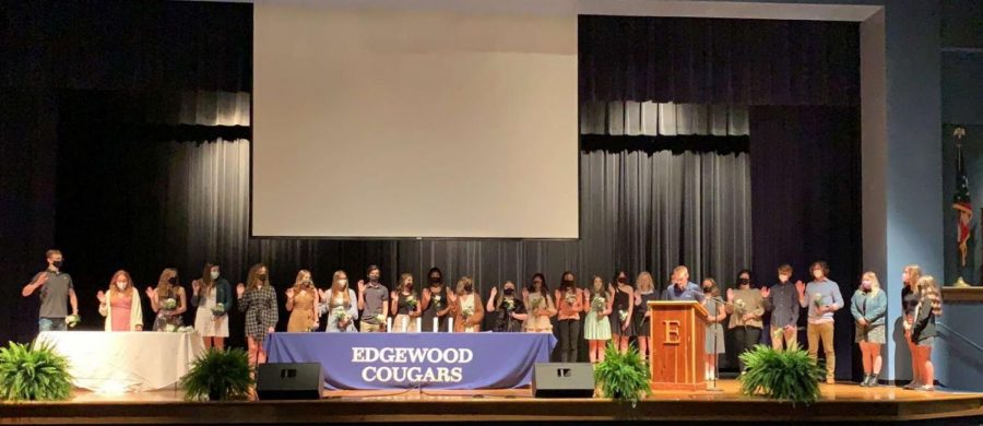 2020-2021 NHS inductees. (Photo contributed by Jacob Schenck) 