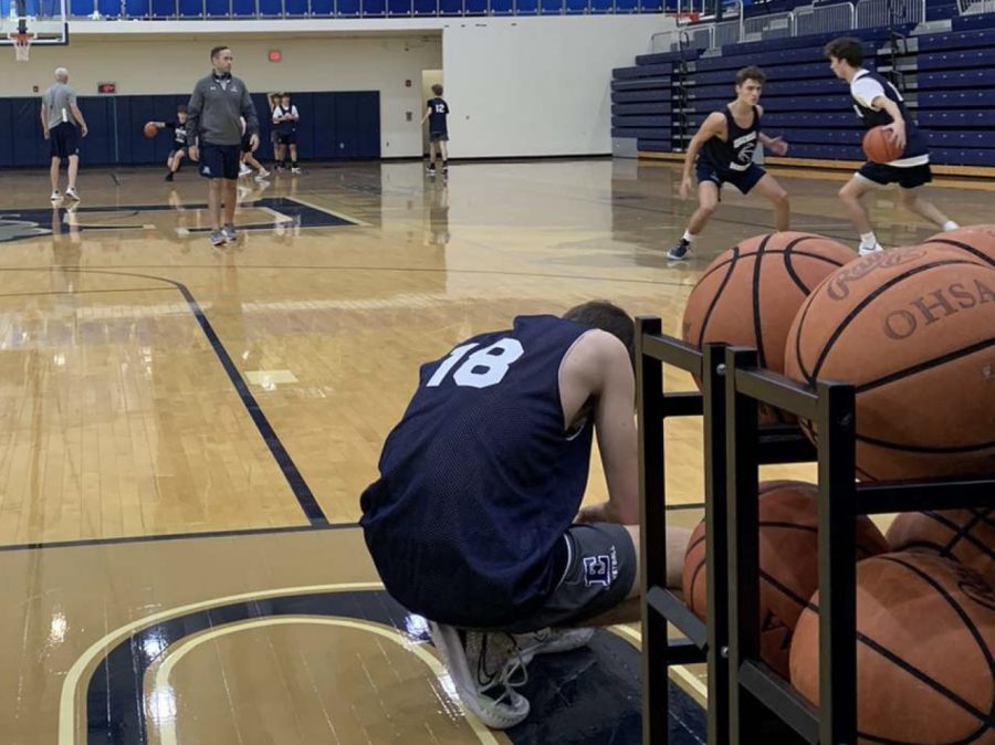 New head coach running practice 