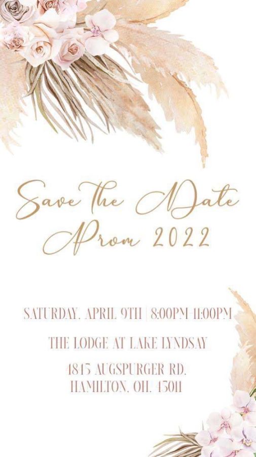 This years prom save the date.