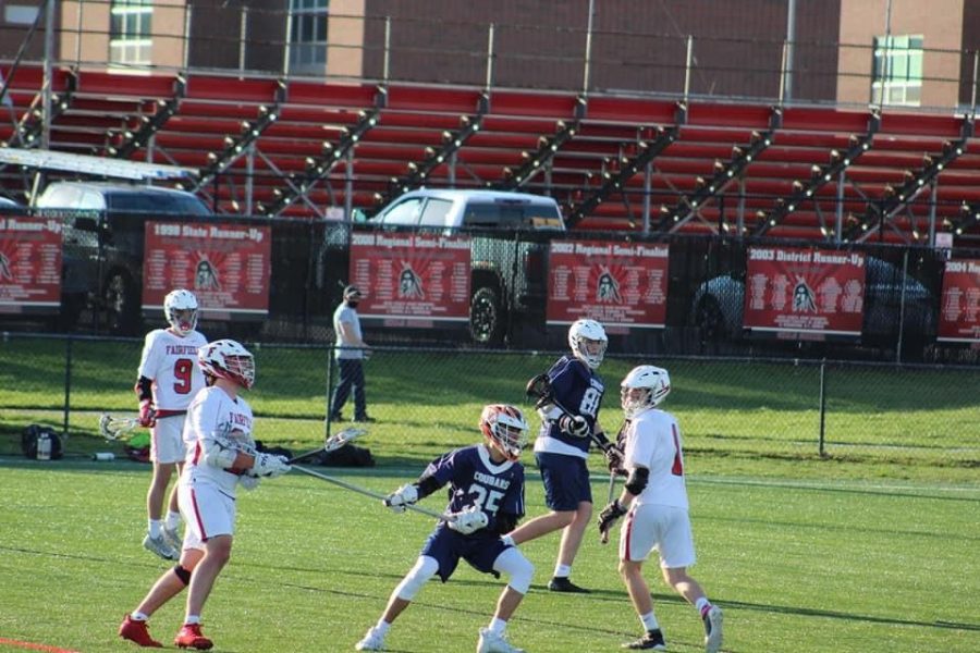 Photo by Garrett of a lacrosse game 
