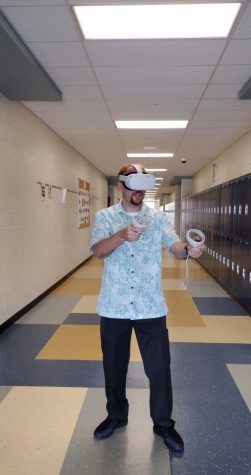Mr. WIlliams using the Oculus