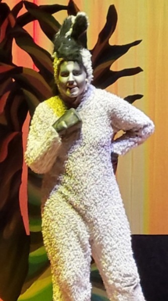 Nora Current playing the role of Donkey