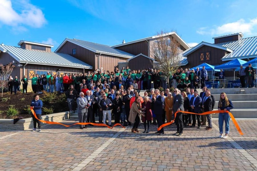 Ribbon cutting at the new Butler Tech Natural Science Center.  