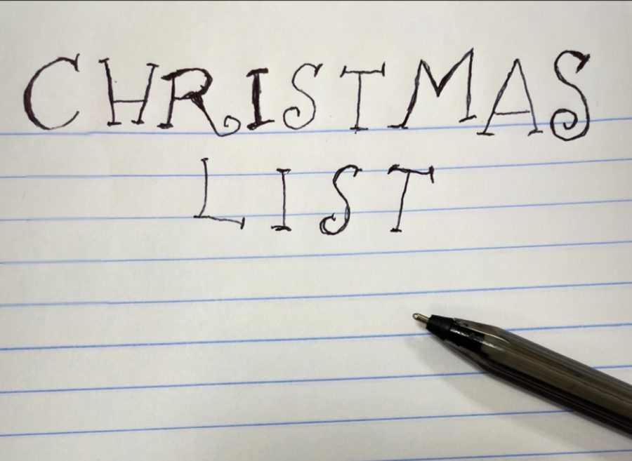 Picture of a Christmas list 