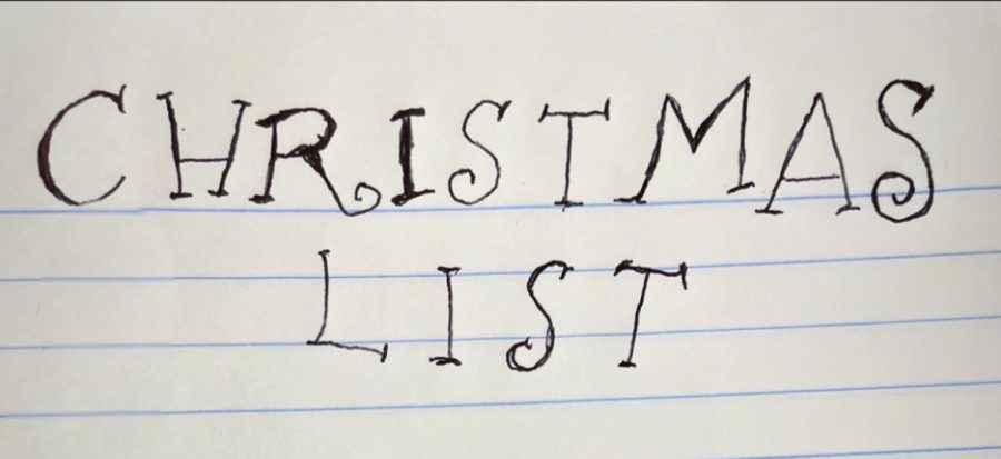 Picture of a Christmas list 