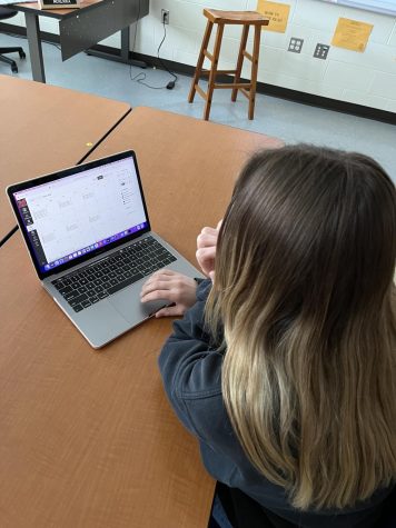 Student working on CCP homework