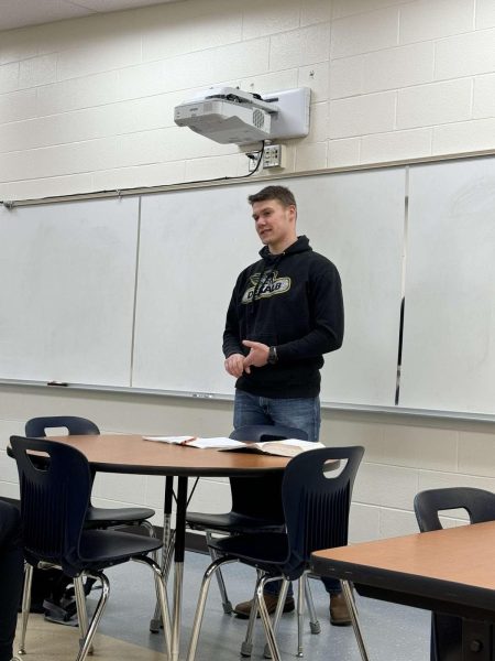 Caden Sparks is speaking to the FCA group as a key note speaker. Photo courtesy of Luke Halsey. 